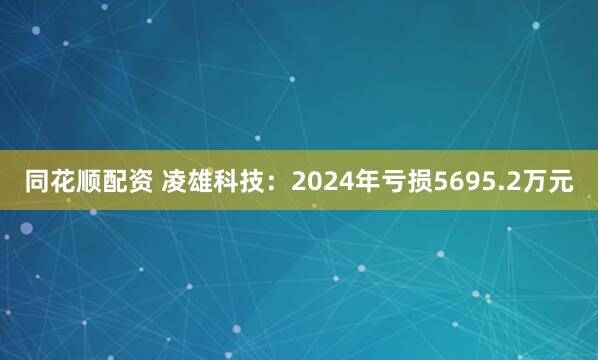 同花顺配资 凌雄科技：2024年亏损5695.2万元