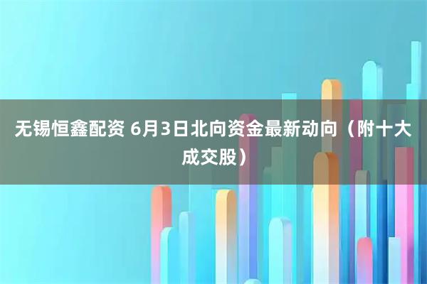 无锡恒鑫配资 6月3日北向资金最新动向（附十大成交股）