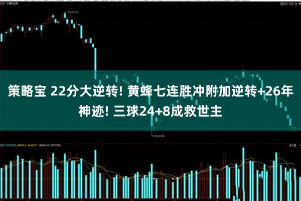 策略宝 22分大逆转! 黄蜂七连胜冲附加逆转+26年神迹! 三球24+8成救世主